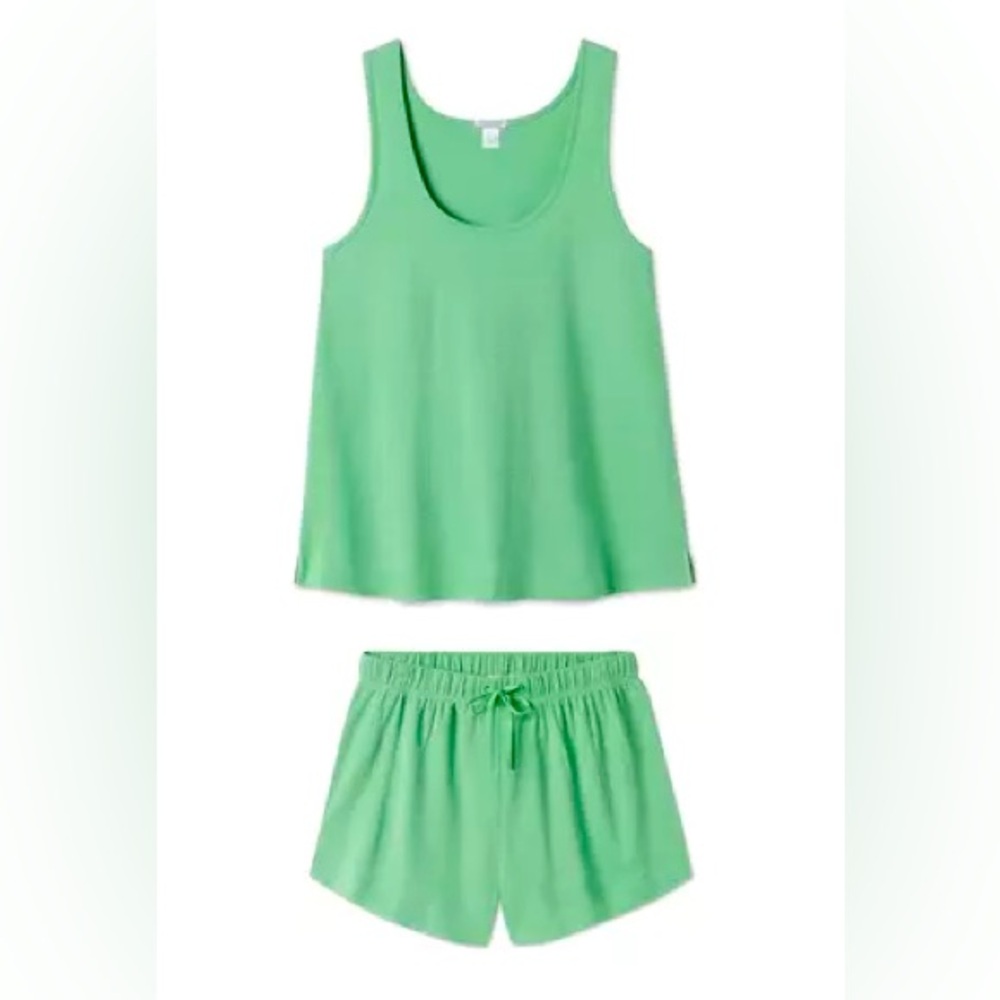 Like new LAKE Pointelle Shorts Set in Grass, Size XS